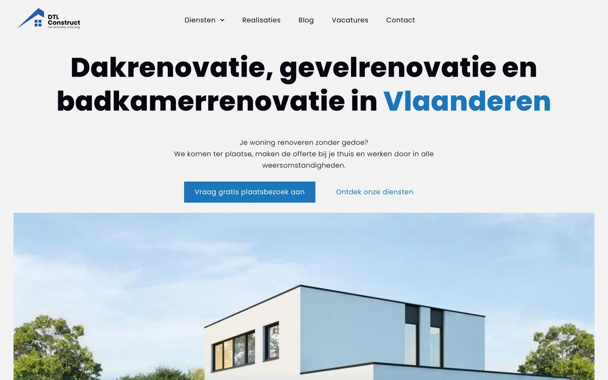 Website van DTL Construct