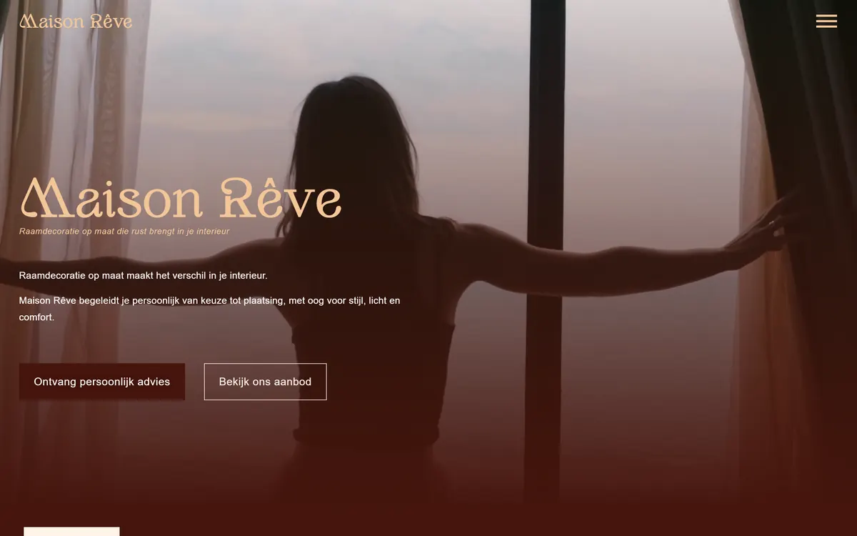 Website van Maison Reve
